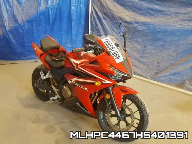 MLHPC4467H5401391 2017 Honda CBR500, R