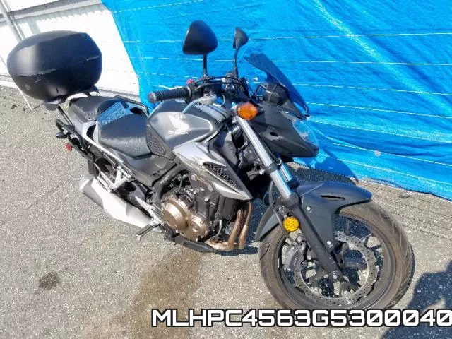 MLHPC4563G5300040 2016 Honda CB500, F