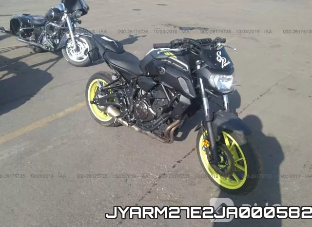 JYARM27E2JA000582 2018 Yamaha MT07