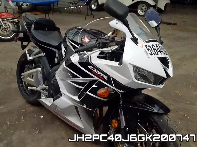 JH2PC40J6GK200747 2016 Honda CBR600, RR