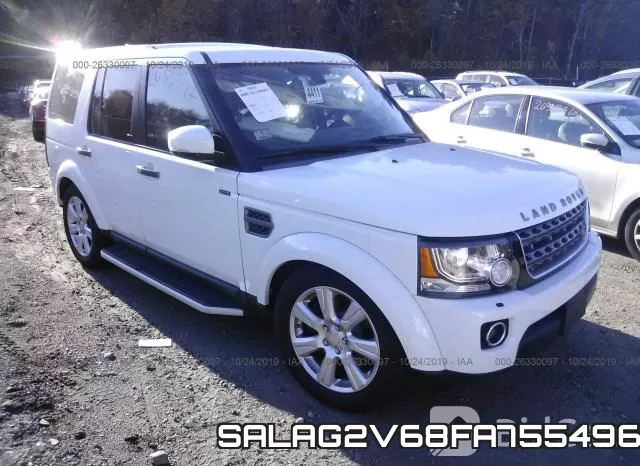SALAG2V68FA755496 2015 Land Rover LR4, Hse