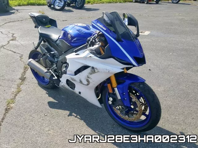 JYARJ28E3HA002312 2017 Yamaha YZFR6