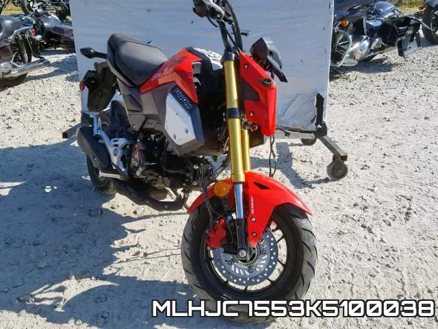 MLHJC7553K5100038 2019 Honda GROM, A
