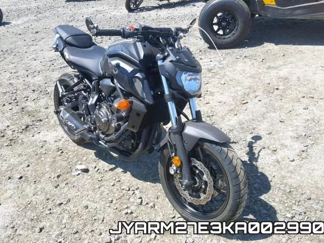 JYARM27E3KA002990 2019 Yamaha MT07