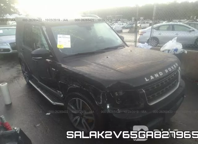 SALAK2V65GA827965 2016 Land Rover LR4, Hse Luxury