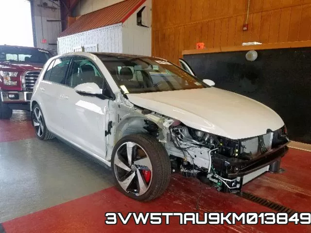 3VW5T7AU9KM013849 2019 Volkswagen Golf GTI,  Autobahn