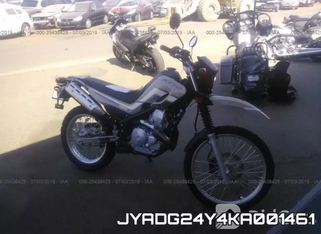JYADG24Y4KA001461 2019 Yamaha XT250