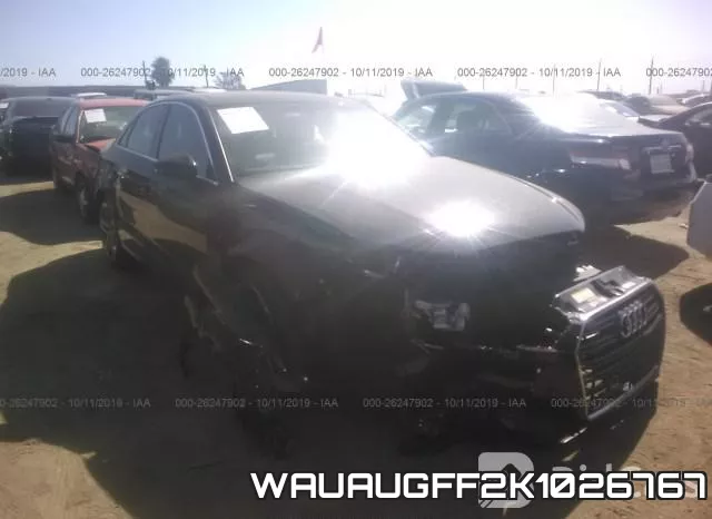WAUAUGFF2K1026767 2019 Audi A3, Premium/Titanium