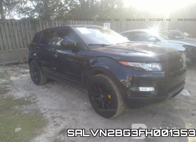 SALVN2BG3FH001353 2015 Land Rover Range Rover Evoque,  Pure