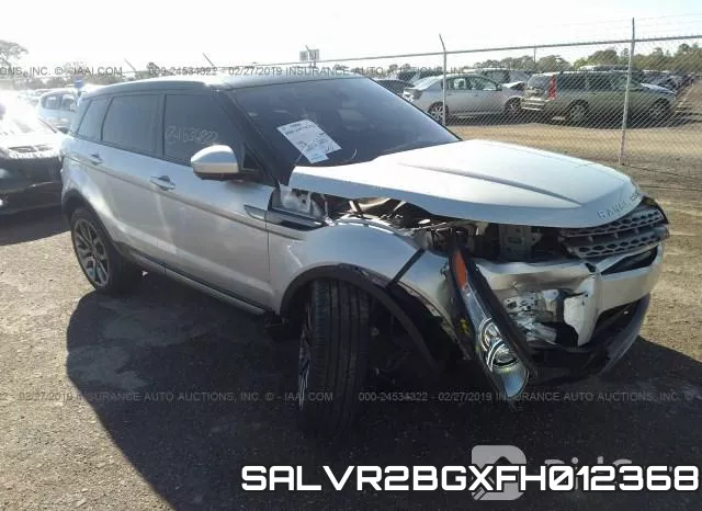 SALVR2BGXFH012368 2015 Land Rover Range Rover Evoque,  Pure Premium