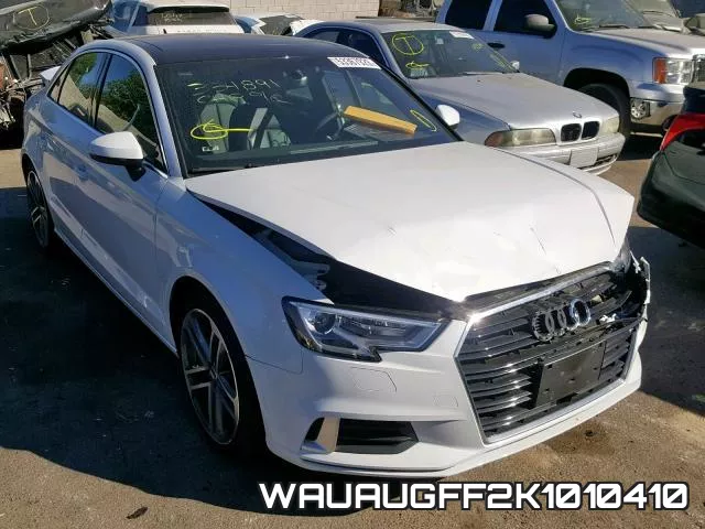 WAUAUGFF2K1010410 2019 Audi A3, Premium