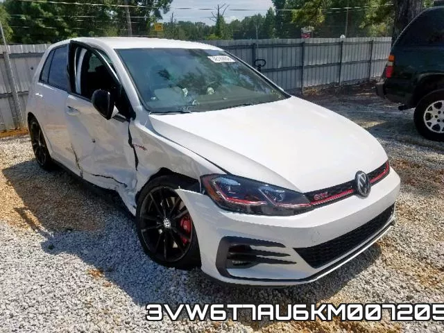 3VW6T7AU6KM007205 2019 Volkswagen Golf GTI,  Autobahn