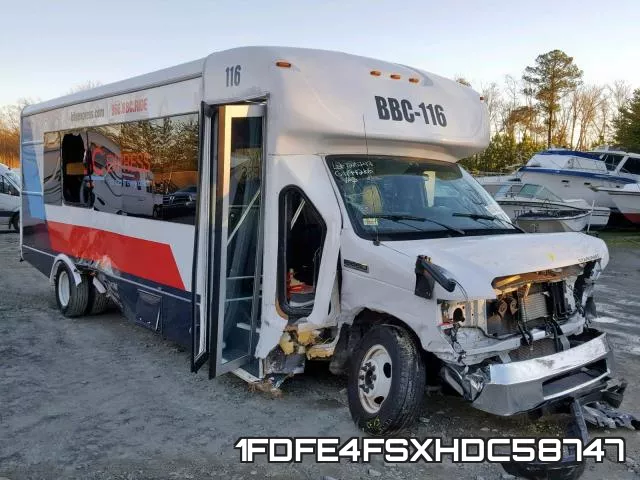 1FDFE4FSXHDC58747 2017 Ford Econoline, E450 Super Duty Cutaway Van