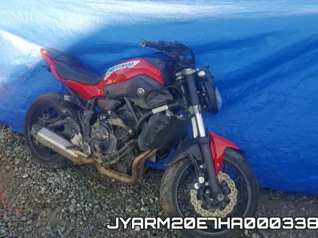 JYARM20E7HA000338 2017 Yamaha FZ07A