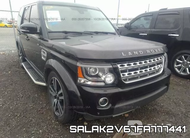 SALAK2V67FA777441 2015 Land Rover LR4, Hse Luxury
