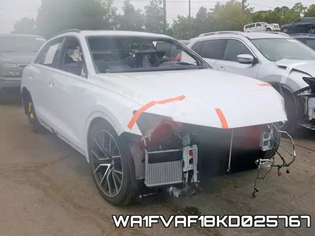 WA1FVAF18KD025767 2019 Audi Q8, Prestige S-Line