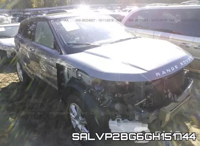 SALVP2BG6GH151744 2016 Land Rover BASE, SE