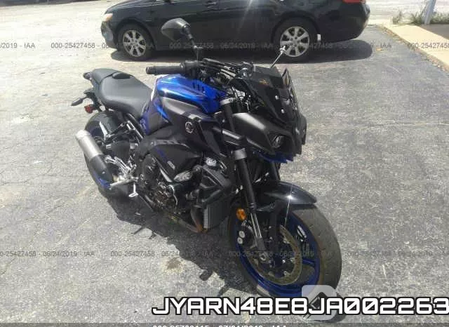 JYARN48E8JA002263 2018 Yamaha MT10