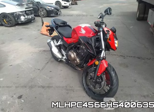 MLHPC4566H5400635 2017 Honda CB500, F