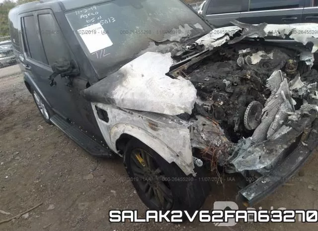 SALAK2V62FA763270 2015 Land Rover LR4, Hse Luxury