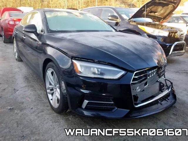 WAUANCF55KA061607 2019 Audi A5, Premium