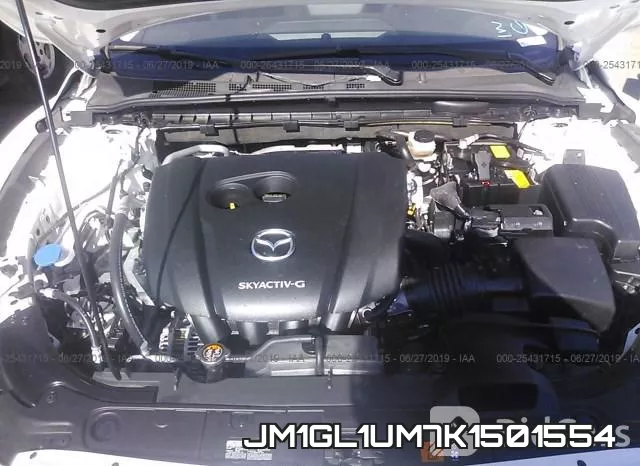 JM1GL1UM7K1501554 2019 Mazda 6, Sport
