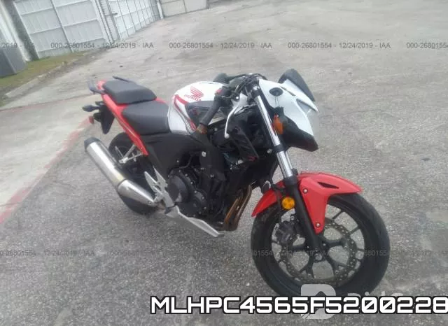 MLHPC4565F5200228 2015 Honda CB500, F
