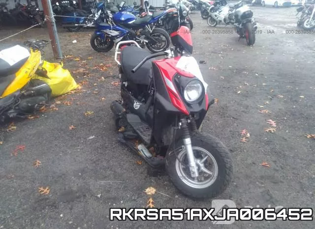 RKRSA51AXJA006452 2018 Yamaha YW50, FX