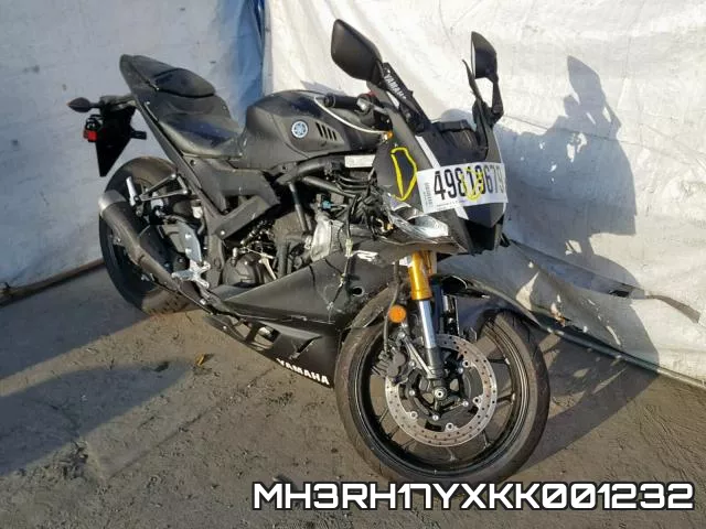 MH3RH17YXKK001232 2019 Yamaha YZFR3