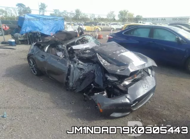 JM1NDAD79K0305443 2019 Mazda MX-5, Miata Grand Touring