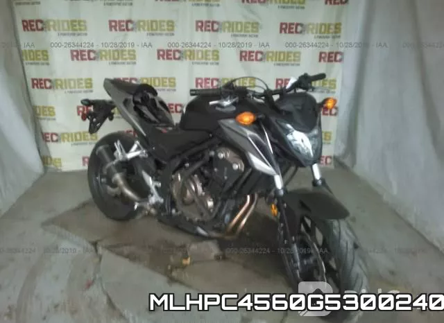 MLHPC4560G5300240 2016 Honda CB500, F
