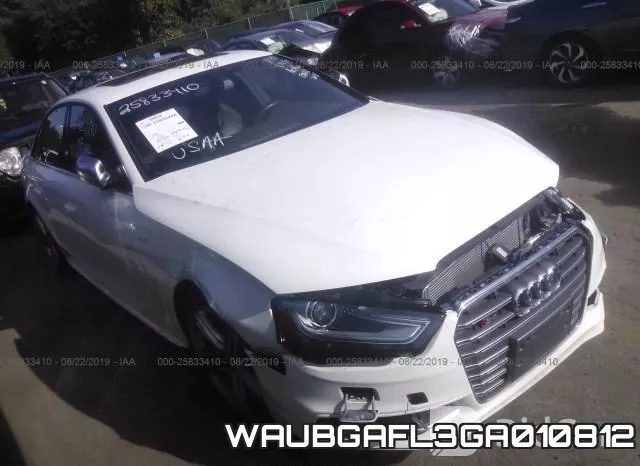 WAUBGAFL3GA010812 2016 Audi S4, Premium Plus