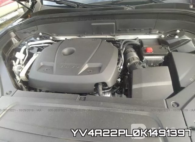 YV4A22PL0K1491397 2019 Volvo XC90, T6 Inscription