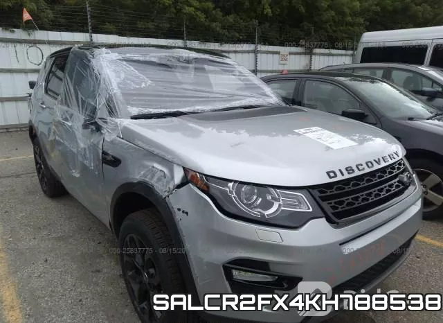 SALCR2FX4KH788538 2019 Land Rover Discovery, Sport