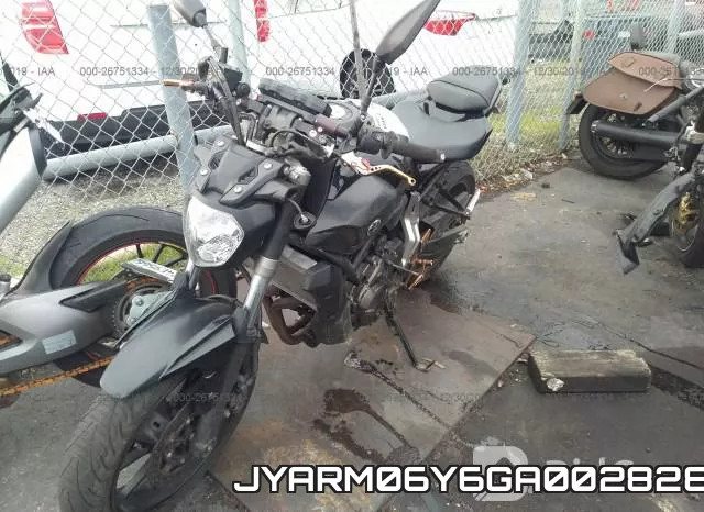 JYARM06Y6GA002828 2016 Yamaha FZ07, C
