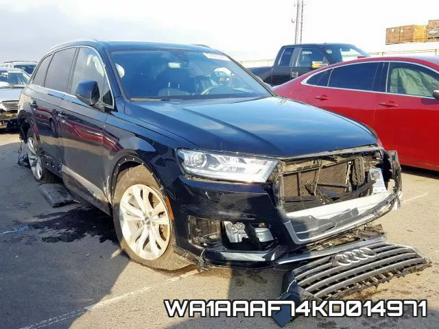 WA1AAAF74KD014971 2019 Audi Q7, Premium