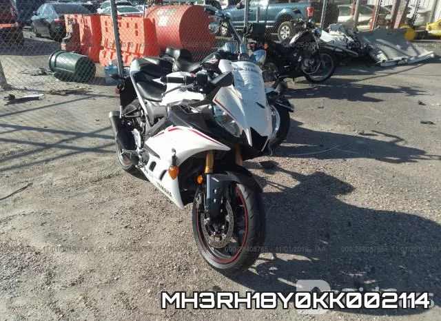 MH3RH18Y0KK002114 2019 Yamaha YZFR3, A