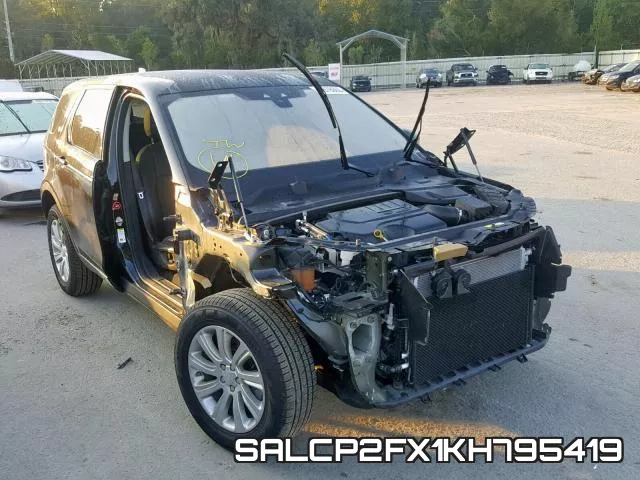 SALCP2FX1KH795419 2019 Land Rover Discovery, SE
