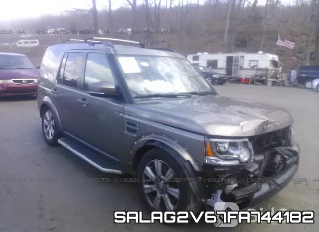 SALAG2V67FA744182 2015 Land Rover LR4, Hse