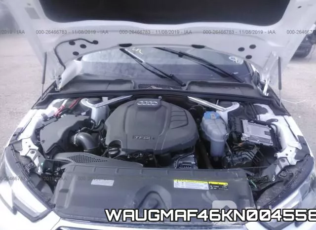 WAUGMAF46KN004558 2019 Audi A4, Premium/Titanium