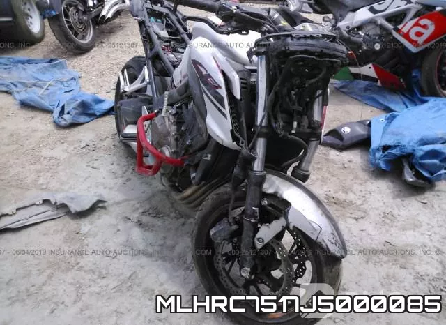 MLHRC7517J5000085 2018 Honda CB650, F