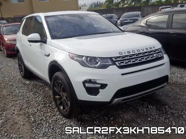 SALCR2FX3KH785470 2019 Land Rover Discovery, Hse