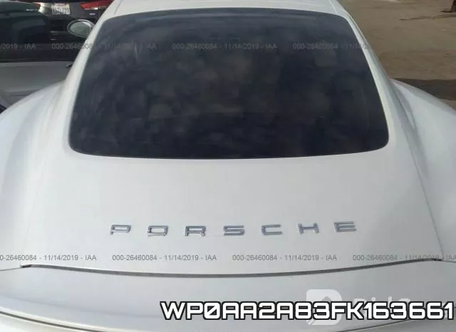 WP0AA2A83FK163661 2015 Porsche Cayman