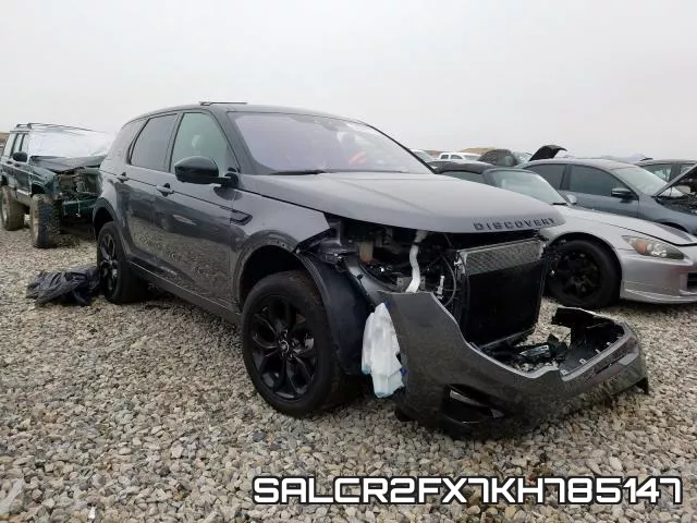 SALCR2FX7KH785147 2019 Land Rover Discovery, Hse
