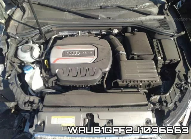 WAUB1GFF2J1036663 2018 Audi S3, Premium Plus