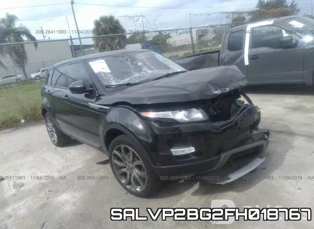 SALVP2BG2FH018767 2015 Land Rover Range Rover Evoque,  Pure Plus