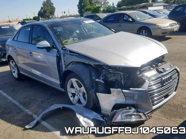 WAUAUGFF8J1045063 2018 Audi A3, Premium