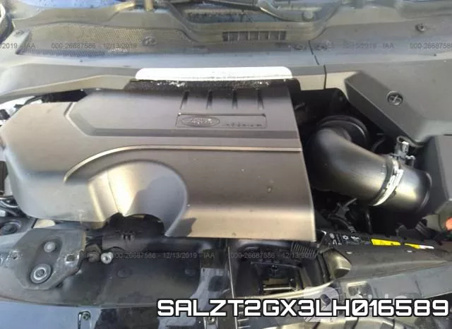 SALZT2GX3LH016589 2020 Land Rover Range Rover Evoque,  S