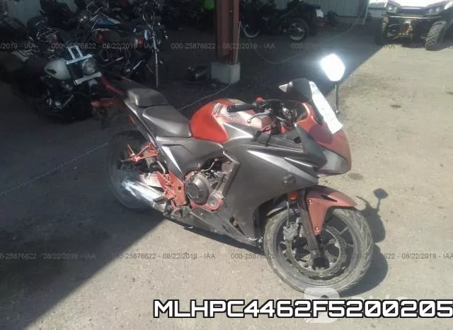 MLHPC4462F5200205 2015 Honda CBR500, R