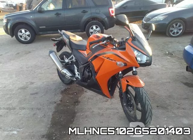 MLHNC5102G5201403 2016 Honda CBR300, R